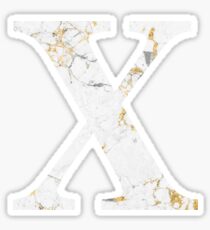 Chi - Gold Foil White Marble Sticker