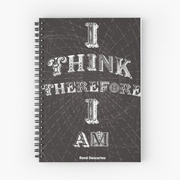 Item preview, I think therefore - Rene designed and sold by ZeeshanDesignz.