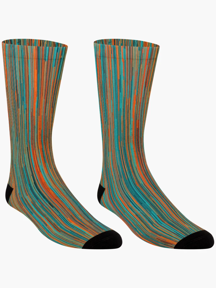 Thumbnail 3 of 5, Socks, Lines 4 designed and sold by genpythonart.