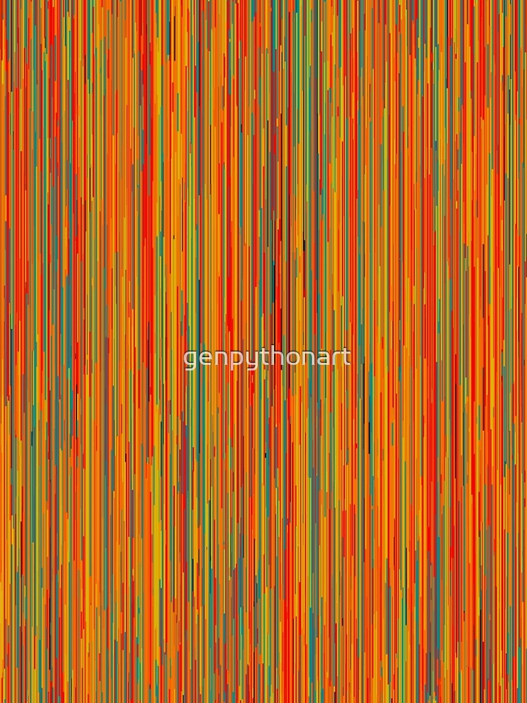 Aperçu 5 sur 5. Robe trapèze avec l'œuvre Lignes 5 créée et vendue par genpythonart.