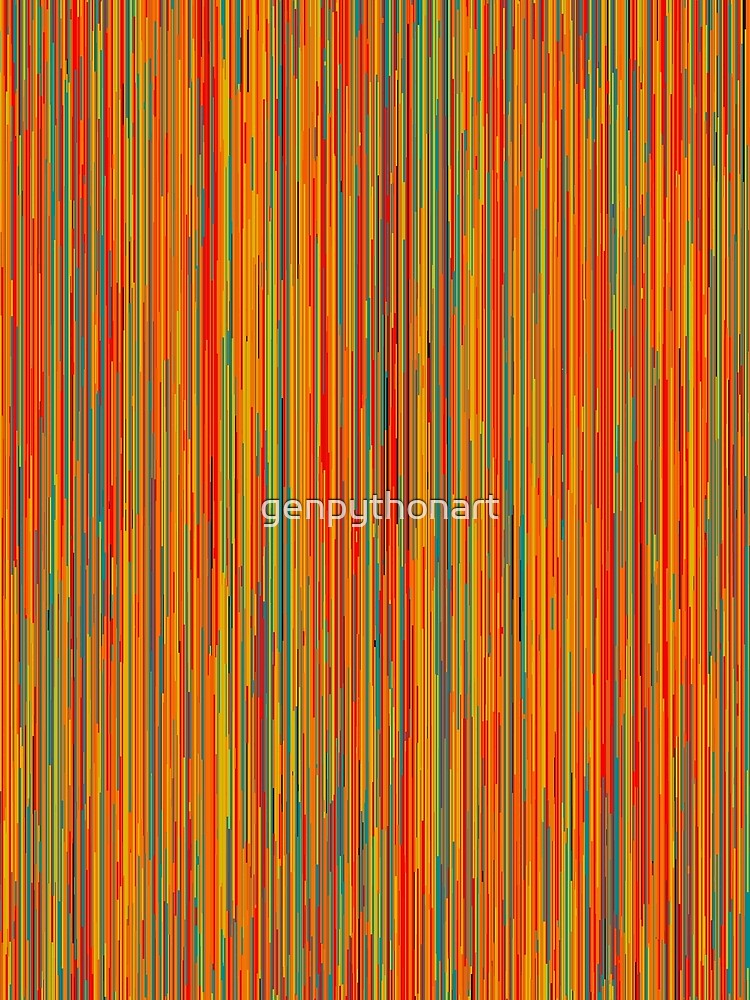 Thumbnail 3 of 3, Scarf, Lines 5 designed and sold by genpythonart.