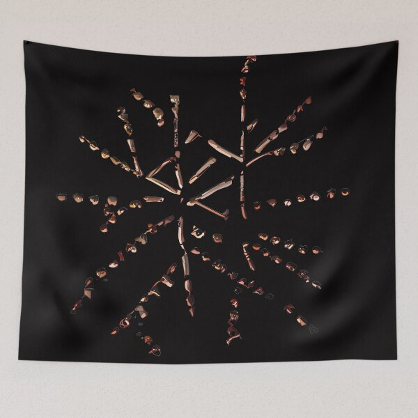 Item preview, Native Abstract Art snowflakes design designed and sold by ReachForArt.
