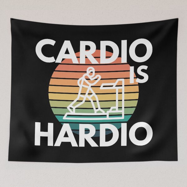 Item preview, Cardio Is Hardio Gym Workout Cutting Health Humor designed and sold by EllConApparel.