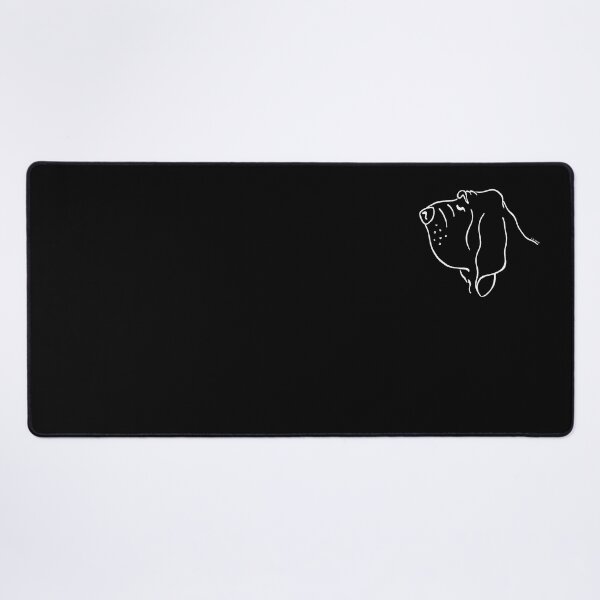 Item preview, Bloodhound silhouette outline white designed and sold by LivHana.