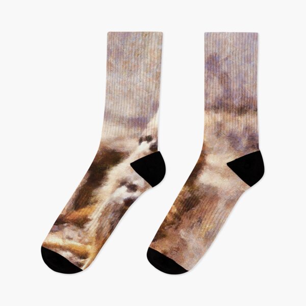 Item preview, Meerkats Standing On A Rock Digital Painting designed and sold by NeavesPhoto.