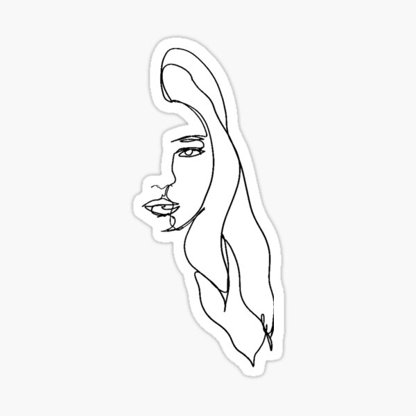 Item preview, One line face girl designed and sold by MeriSleep.