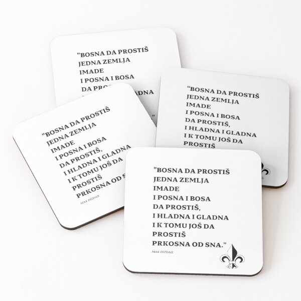 Item preview, Mak Dizdar - Bosnia Quote designed and sold by BosniaQuotes.