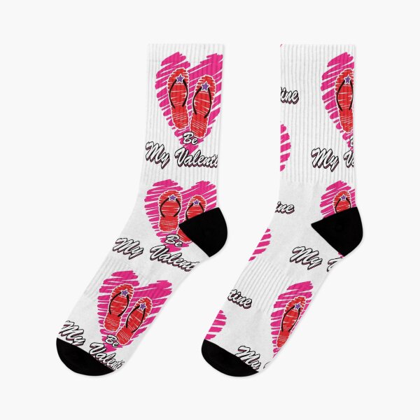 Item preview, Be My Valentine, Flip Flops Couple i love Pink Color designed and sold by MisPuHoney.