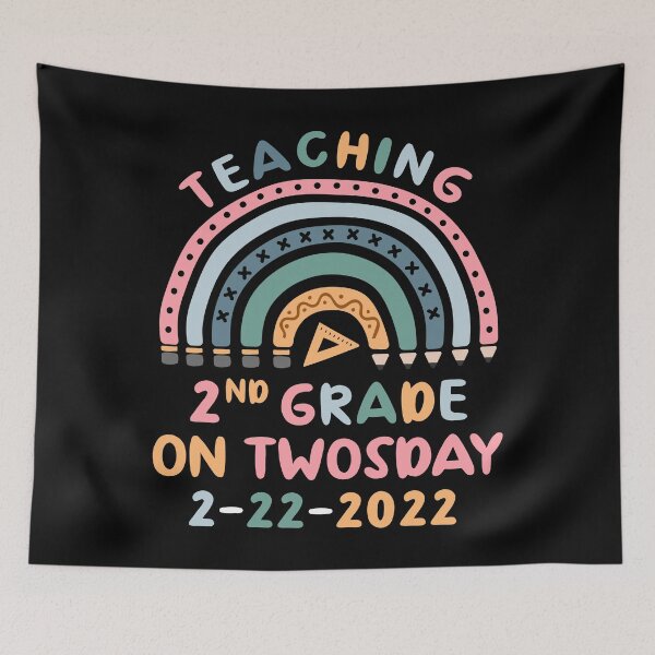 Item preview, Teaching 2nd Grade On Twosday Teacher February 22 designed and sold by Fabvity.