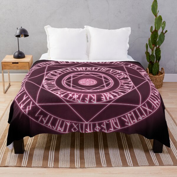 Item preview, Pink Glowing Rune Magic Circle designed and sold by Saanis.