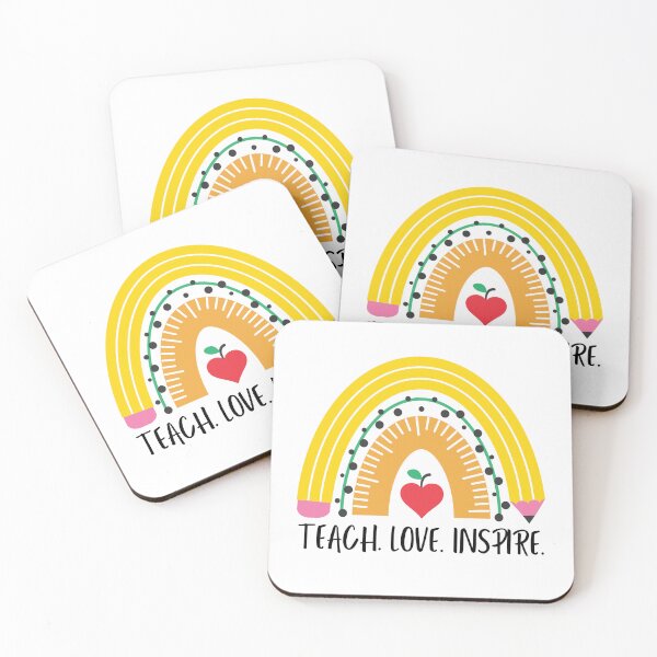 Item preview, Teach Love inspire (black text)- teacher - kindergarten, preschool, elementary, middle school designed and sold by CaitU.