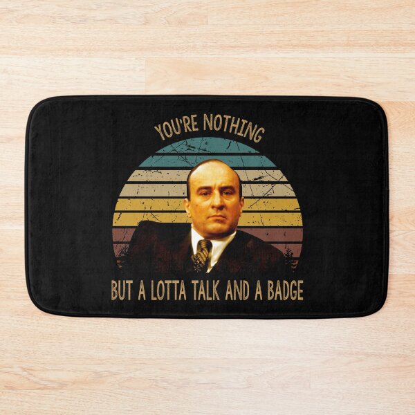 Item preview, You're nothing but a lotta talk and a badge poster designed and sold by AnaCunha3120.