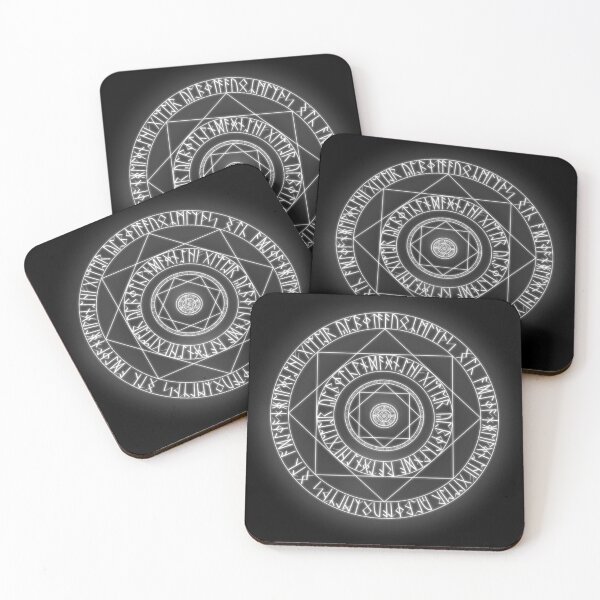 Item preview, White Glowing Rune Magic Circle designed and sold by Saanis.