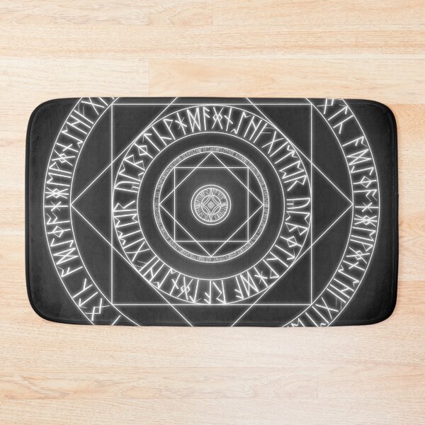 Item preview, White Glowing Rune Magic Circle designed and sold by Saanis.