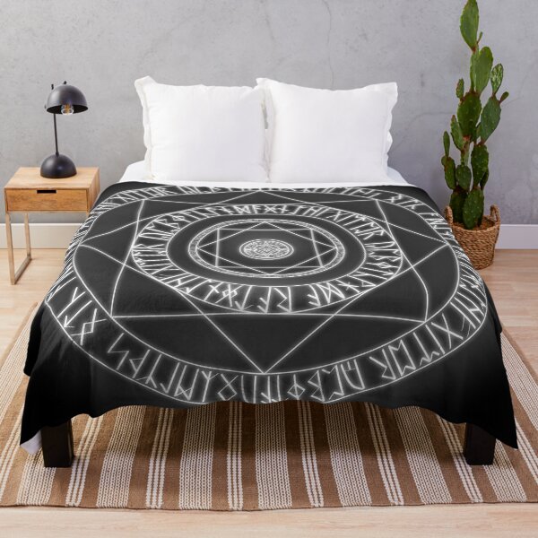 Item preview, White Glowing Rune Magic Circle designed and sold by Saanis.