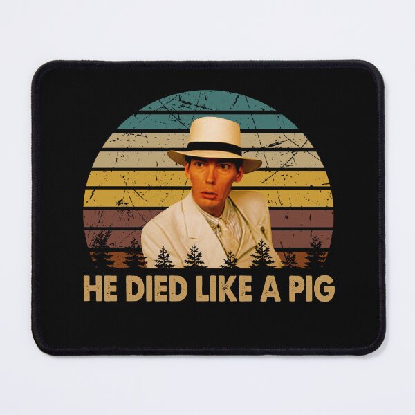Item preview, he died like a pig Frank Nitti character poster designed and sold by AnaCunha3120.