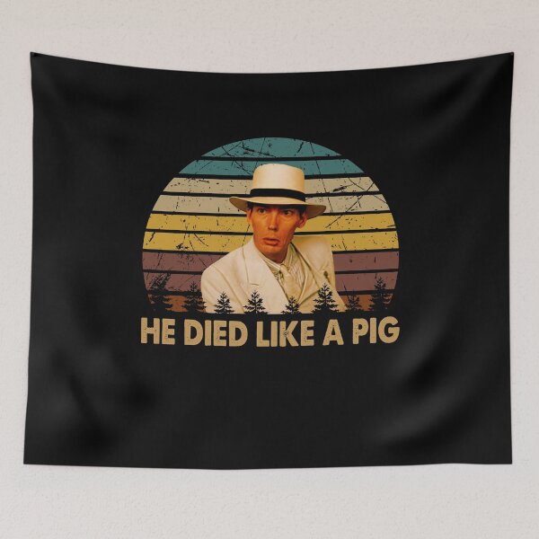 Item preview, he died like a pig Frank Nitti character poster designed and sold by AnaCunha3120.