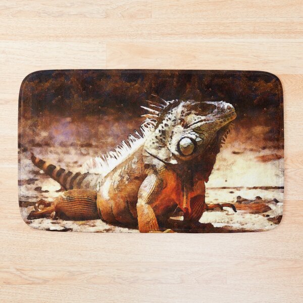 Item preview, Iguana Posing On Rock Holding Head Up Digital Painting designed and sold by NeavesPhoto.