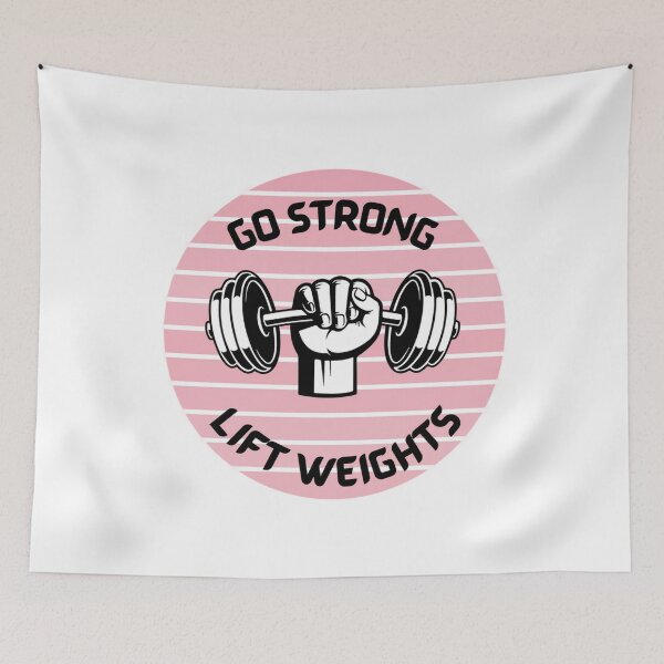 Item preview, Go Strong Lift Weights - Gym Lover designed and sold by LMoonDesigns.