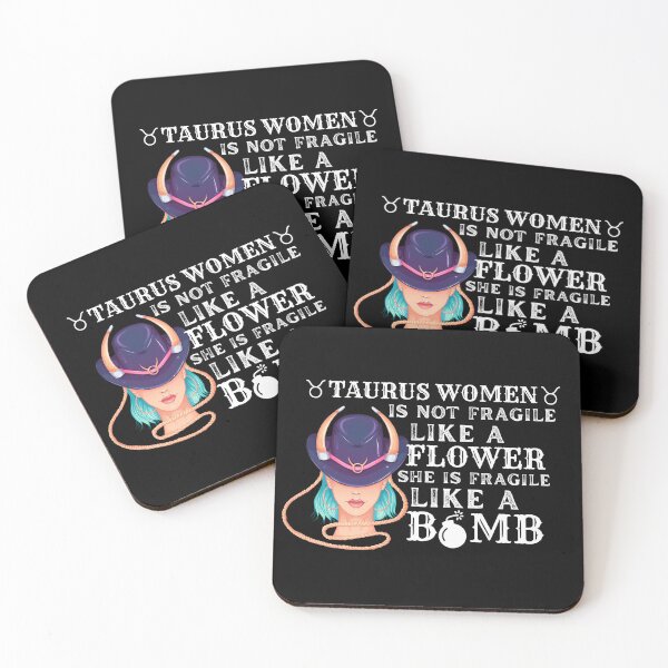 Item preview, TAURUS WOMEN IS FRAGILE LIKE A BOMB - zodiac sign taurus  designed and sold by astroful.