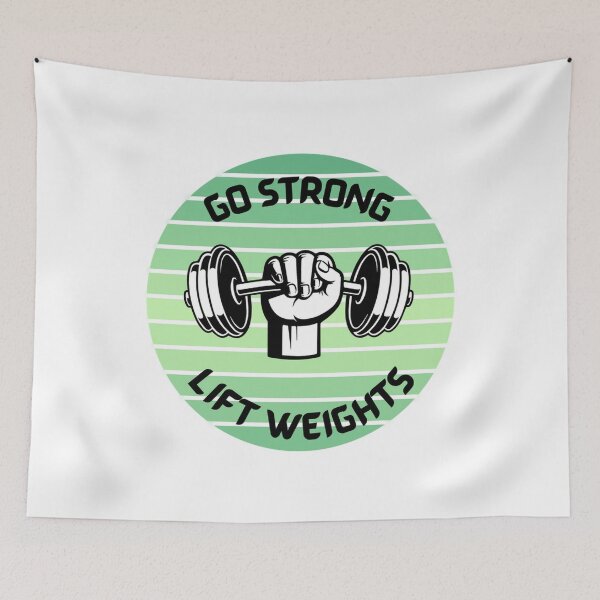 Item preview, Go Strong Lift Weights - Gym Lover designed and sold by LMoonDesigns.
