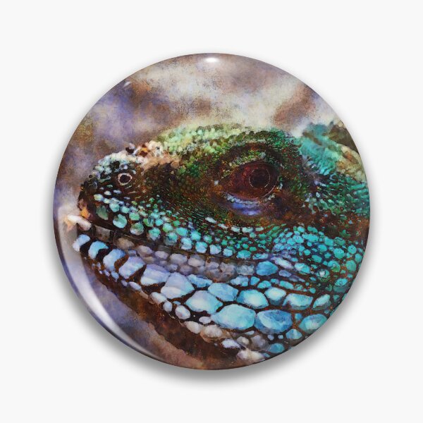Item preview, Iguana Posing Holding Head Up Digital Painting designed and sold by NeavesPhoto.