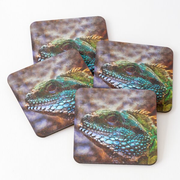 Item preview, Iguana Posing Holding Head Up Digital Painting designed and sold by NeavesPhoto.