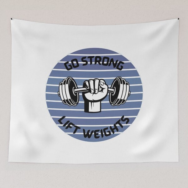Item preview, Go Strong Lift Weights - Gym Lover designed and sold by LMoonDesigns.