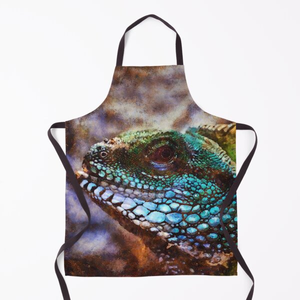 Item preview, Iguana Posing Holding Head Up Digital Painting designed and sold by NeavesPhoto.