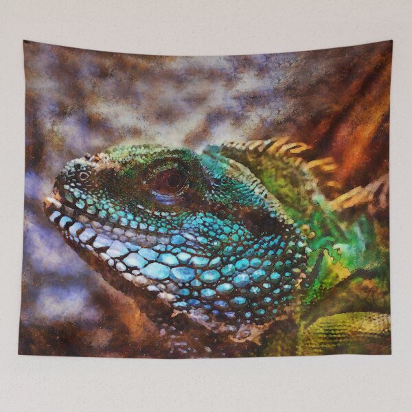 Item preview, Iguana Posing Holding Head Up Digital Painting designed and sold by NeavesPhoto.