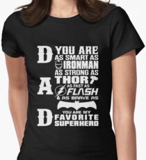 Dad - Superhero - Dad Gifts For Father's Day Women's Fitted T-Shirt