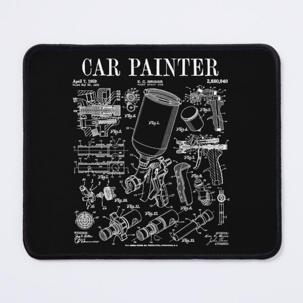 Item preview, Car Automotive Painter Paint Spray Gun Vintage Patent Print designed and sold by GrandeDuc.