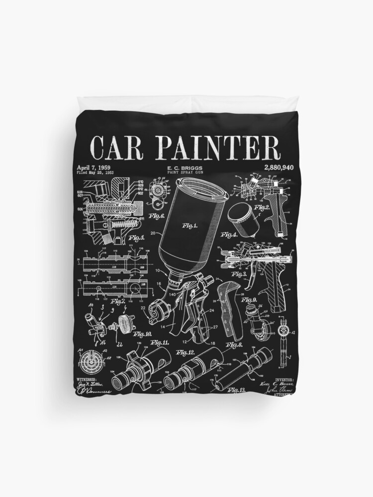 Car Automotive Painter Paint Spray Gun Vintage Patent Print | Canvas Print