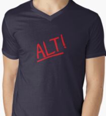Alt! - rock music parody t-shirts etc. Men's V-Neck T-Shirt
