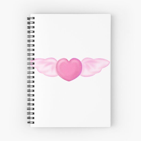 Item preview, Pink heart with wings designed and sold by Medinaarts.