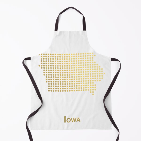 Item preview, Iowa gold dotted map designed and sold by captaingursel.