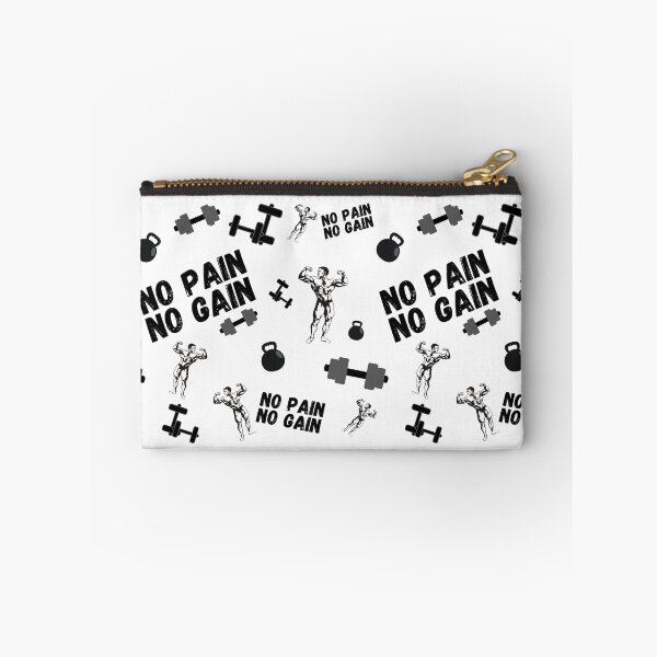 Item preview, Monochrome "No Pain No Gain" Gym Design designed and sold by ChristinaLittle.