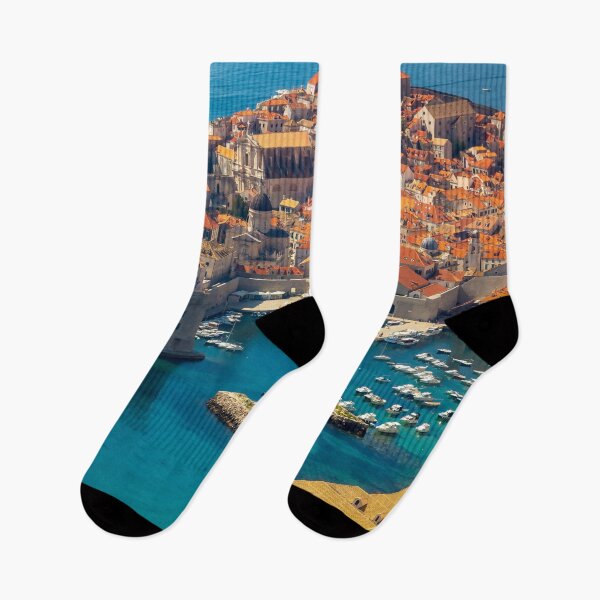 Item preview, Dubrovnik, Old Town, Ragusa, Croatia, beautiful photo to digital painting designed and sold by Orianah.