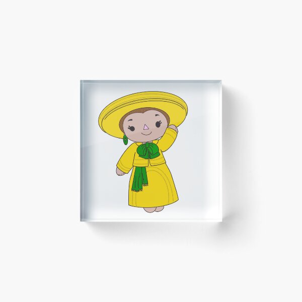 Item preview, Charro Mexican Ragdoll in yellow and green designed and sold by redneckmexican.