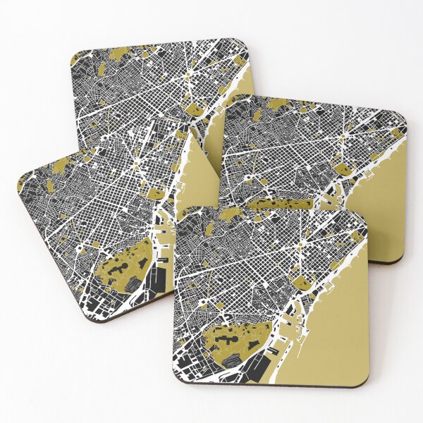 Item preview, Barcelona map illustration designed and sold by akstinaite.