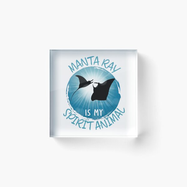 Item preview, Manta Ray is my Spirit Animal designed and sold by TheInkElephant.