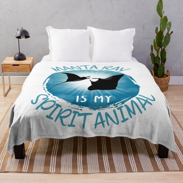 Item preview, Manta Ray is my Spirit Animal designed and sold by TheInkElephant.