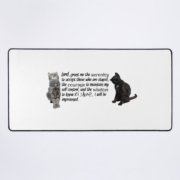 Item preview, Funny Serenity Prayer With Cats designed and sold by TwinkleBaby.
