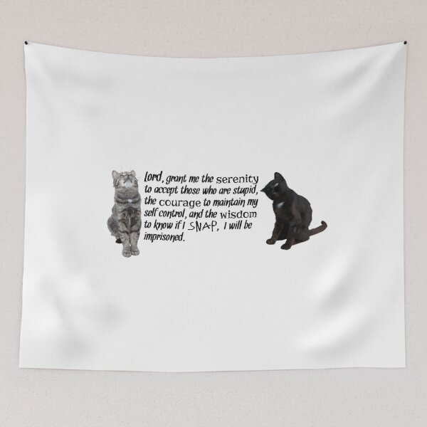 Item preview, Funny Serenity Prayer With Cats  designed and sold by TwinkleBaby.