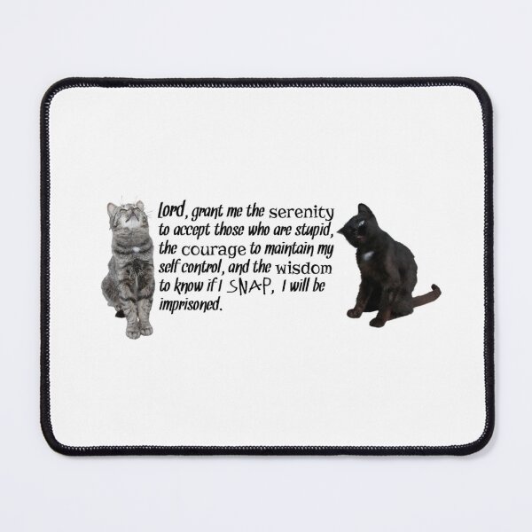 Item preview, Funny Serenity Prayer With Cats  designed and sold by TwinkleBaby.