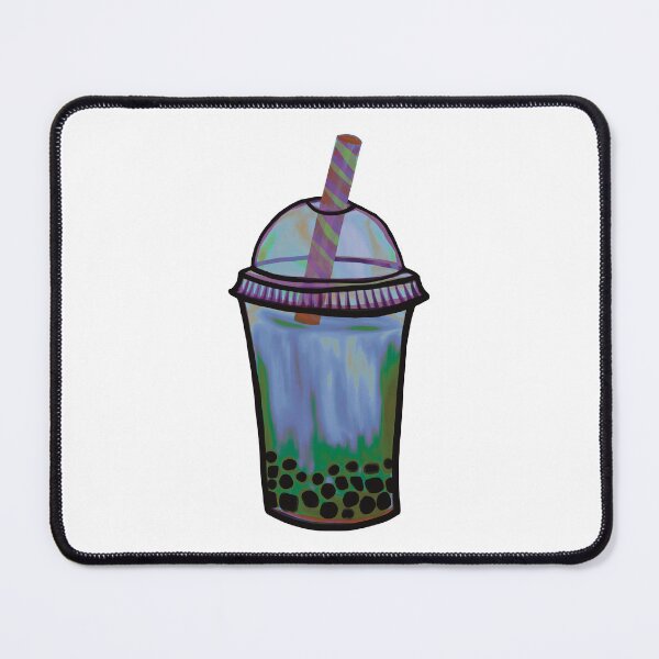 Item preview, Abstract Blue Boba Tea Illustration designed and sold by ZaraRoza.
