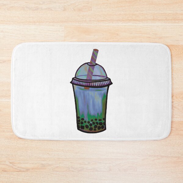 Item preview, Abstract Blue Boba Tea Illustration designed and sold by ZaraRoza.