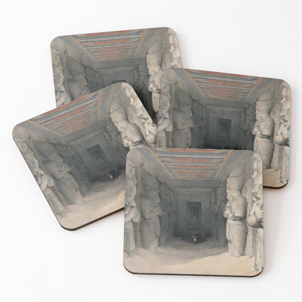 Item preview, Interior of the Temple of Abu Simbel Nubia illustration, Egyptian designed and sold by NineJuly.