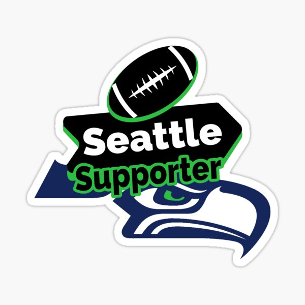 Seattle Seahawks Football Color Logo Sports Decal Sticker-Free Shipping