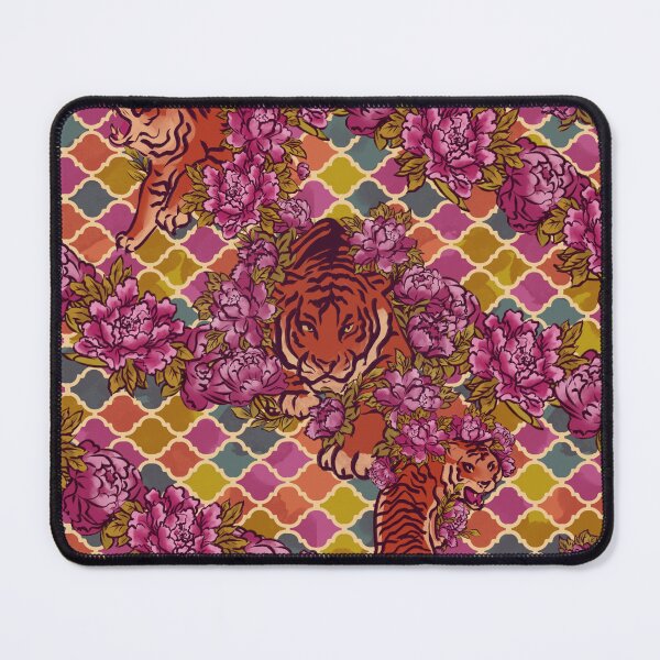 Item preview, Sophisticated Tile pattern with tiger designed and sold by ArtInPi.